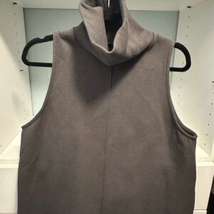 OGL Charcoal Sleeveless Turtleneck Sweater